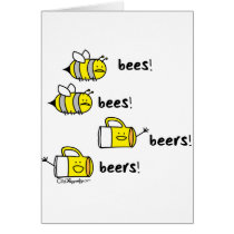 Bees bees Beers beers! cards