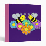Bees & Flowers 3 Ring Binders