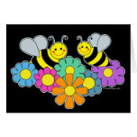 Bees & Flowers Greeting Cards