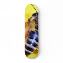 Bees Flowers Pollen Custom Skateboard