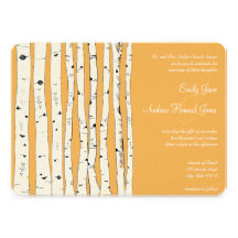 Beeswax Birch Tree Wedding Invitations