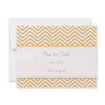Beeswax Chevron Print Save the Date Annoucement Invitations