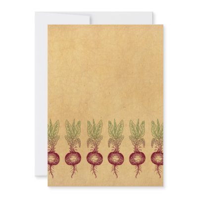 Beet Invitation Blank by oph3lia