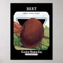 Beet Vintage Seed Packet Poster