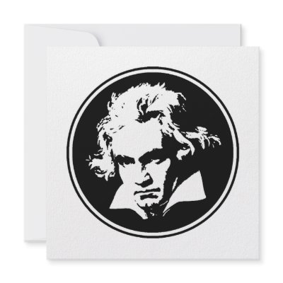 Beethoven Card Custom Invite by magarmor