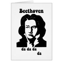 Beethoven drôle cartes de vœux