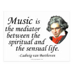Beethoven on Music Postcard