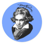 Beethoven Portrait on T shirts, Mugs, Gifts Stickers