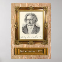 Beethoven Portrait Poster