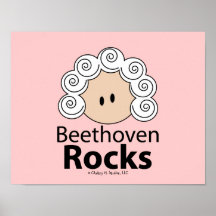 Beethoven Rocks Beethoven Poster