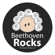 Beethoven Rocks Beethoven Sticker 20 Pack