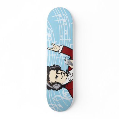 Beethoven Rocks Music Skateboard by 785tees