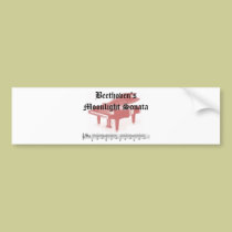 beethovens moonlight sonata  gifts bumper stickers