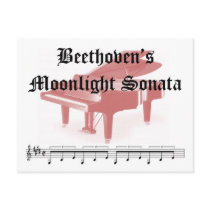 beethovens moonlight sonata  gifts postcard