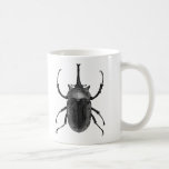 Beetle Design Black & White Art Line Drawing Coffee Mugs