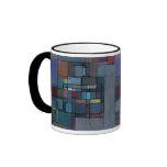 Before Dawn Abstract Art Ringer Mug