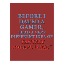 Before I Dated a Gamer Postcards