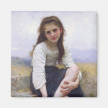 Before the Bath - John William Waterhouse Fridge Magnet