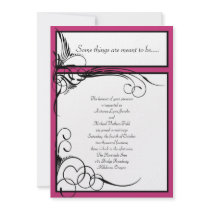 Begonia Floral Wedding Invitations