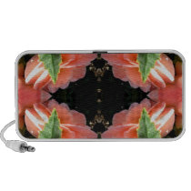 Begonia Flower Fractal Doodle Laptop Speakers