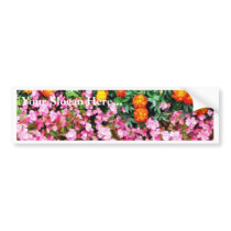 Begonia French Marigold Bumper Sticker