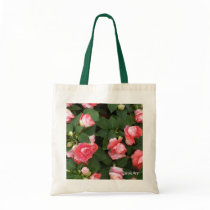"Begonia Pink Garden" Budget Tote Tote Bags