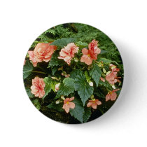 Begonia Tuberosa (Tuberous-Rooted Begonia) Pinback Buttons
