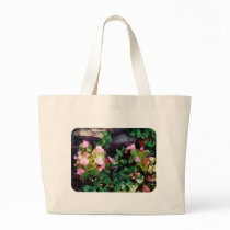 Begonias By Stone Wall Canvas Bags