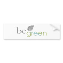 beGreen Bumper Sticker