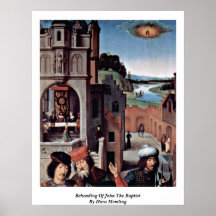 Beheading Of John The Baptist By Hans Memling Print