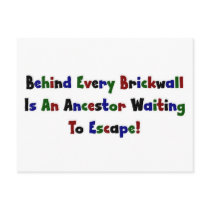 Behind Every  Brickwall Is... Postcard