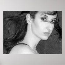 Behind Her Eyes Secrets Sleep - Self Portrait Print