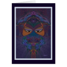 BEHIND THE VEIL GREETING CARD