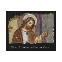 Behold, I Stand at the Door and Knock Gallery Wrap Canvas