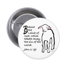 Behold the Lamb of God Buttons