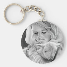 Behold the Lamb of God Keychain