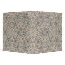 Beige and Blue Tapestry Look 1 1/2" Binder binders