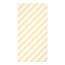 Beige and White Diagonal Stripes. Custom Photo Card