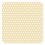Beige and White Polka Dot Pattern. Spotty. Custom stickers
