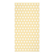Beige and White Polka Dot Pattern. Spotty. Picture Card