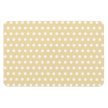 Beige and White Polka Dot Pattern. Spotty. Vinyl Magnet