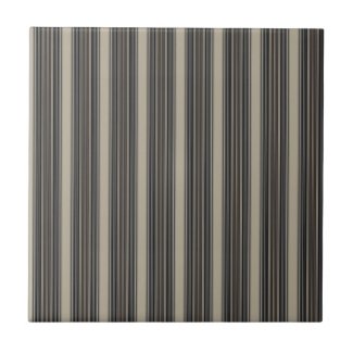 Beige Black and Brown Striped Tile