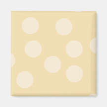Beige Dot Pattern. Fridge Magnet