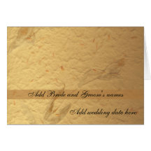 Beige Floral Formal Wedding Invitation Greeting Card