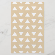 Beige Geometric Pattern with Triangles. Full Color Flyer