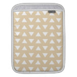 Beige Geometric Pattern with Triangles. ipad sleeves