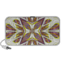 Beige Gold Fractal Design Doodle iPod Speaker
