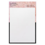 Beige pink - black retro Stationery