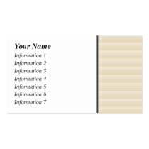 Beige Tan Colour Stripe Pattern. Business Cards