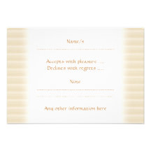 Beige Tan Colour Stripe Pattern. Invites